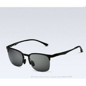 Resim Agoodshop Erkekler İçin Vintage Güneş Gözlüğü - Polarize Uv400 Lens Altın 