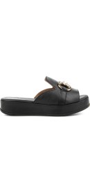 Resim Hush Puppies Asan (624219) Anatomik Taban Deri Tokalı Şık Kadın Terlik 