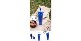 Resim Yüksek Kaliteli Sıcak ve Soğuk French Press Çelik Termos Kupa Bardak Mug 500 ML Kahve ve Bitki Çayı 