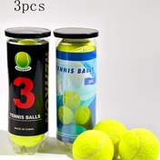 Resim Üç Top Bir Kutuda: Yüksek Esneklik, Yüksek Kalite Tenis Topu Kavanozu, Acemi Eğitimi, Rekabetçi Maçlar ve Evcil Hayvanlar İçin Eğlenceli Oyunlar İçin Uygundur 