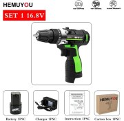 Resim Mingjin Shop 1 HMY028 16.8V Tarzı Akülü Tornavida Elektrikli Tornavida Akülü Matkap Elektrikli El Aletleri El Matkabı Lityum Pil Şarjlı Matkap + Pil (Yurt Dışından) 