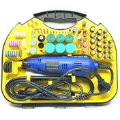 Resim MBL Gravür Oyma Makinesi Dremel Taşlama Zımpara Kesme Seti 211 Parça+Hortumlu 