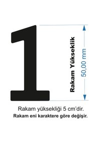 Resim Stencil Rakam Boyama Şablonu X010-sayı Rakam Yüksekliği 5 Cm 