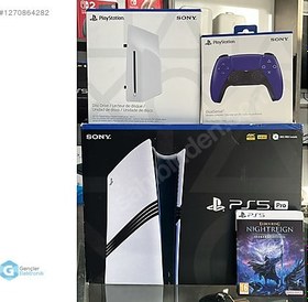 Resim SONY PS5 PRO + Disc Drive + 2 KOL + Elden Ring Nightreign +TAKAS 