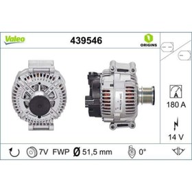 Resim Genel Markalar ALTERNATOR 14V 180A MERCEDES W203 W204 W211 W212 W164 W463 W639 B906 