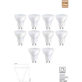 Resim Heka Gu10 220v 6w 3000k Cob Led Ampul 10'lu Erd-284 