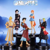 Resim Bandai One Piece Anime Figürleri - Dinamik Pozlar ve İfade Dolu Gözlerle Chibi Tarzı Koleksiyon Heykelleri, Kimono Serisi Giyimli Modeller Ev/Araç Dekoru için, Hayranlara Festival Hediyesi (Beyaz/Kırmızı/Sarı/Siyah) - 2D Karakter Heykelleri, Montaj Gerekmez 