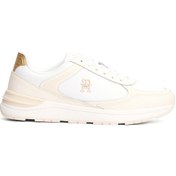Resim Tommy Hilfiger Casual Fashıon Runner Lth Beyaz Kadın Sneaker Beyaz 
