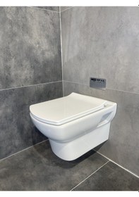 Resim Turavit PLZ1710 Plaza Asma Klozet Nkp Yavaş Kapak 