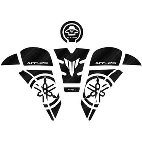 Resim Rvell Yamaha Mt25 2020-2024 Uyumlu Tank Pad Set 004 1.Resim 