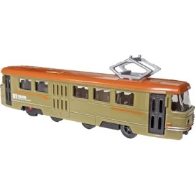 Resim PopŞeker PopŞeker Oyuncak Metal Tren Sesli, Işıklı, Müzikli Çek-Bırak Özellikli Oyuncak Metal Tren 19 Cm. 