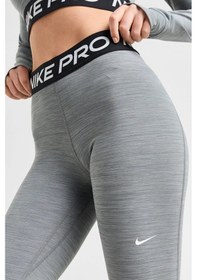 Resim Nike Pro 365 Dri Fit Training Mid Rise Full Length Tight Fit Green Toparlayıcı Tayt Gri Melanj 