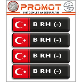 Resim KAN GRUBU 3D STİCKER 4’LÜ SET 004 
