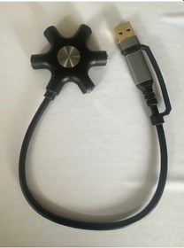 Resim 5 Çıkışlı Usb Ses Kartı 5 Port Usb Ses Kartı 