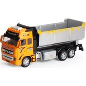Resim Jessieyou Mall Diecast Metal Gerçekçi Inşaat Çimento Taşıyıcı Kamyon Oyuncak Sarı 
