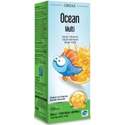 Resim ORZAX Ocean Multi Balık Yağı Ballı Portakal Aromalı Şurup 150 ML 
