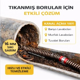 Resim Kanal Makina Kanal Açma Makinesi 16MM Yay 1 Adet 2.50 Metre (Sıkı Sarım ) 