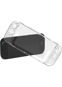 Resim Teknoroket Nintendo Switch 2 Temperli Cam Ekran Koruyucu ve Şok Emici Şeffaf Komple Kılıf Seti 