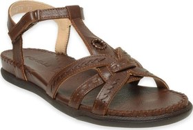 Resim Forelli 22309 Lupin-G Taba Kadın Comfort Deri Sandalet 