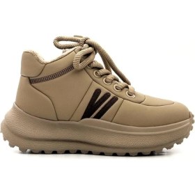 Resim Guja 24K317-4 Kadın Hakiki Deri Boyunlu Kalın Taban Spor Ayakkabı 