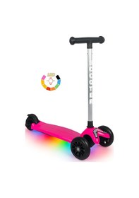 Resim Tois LED Işıklı Lumi Scooter – Direksiyondan Yön Verilebilen, Yükseklik Ayarlı 3 Tekerlekli Çocuk Scooter siyah 