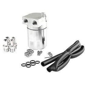 Resim Gajeena Alüminyum Alüminyum Motor Yağı Toplama Tankı 300ml Evrensel Filtresiz Motor Temizleme Ve Yaşam Uzatıcı Tank - Gümüş 