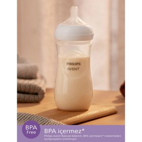 Resim Philips Avent Doğal Tepkili Pp 2'li Biberon Seti 260ml - Beyaz / 1 Ay 