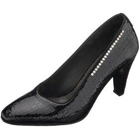 Resim 40-41-42-43-44 Numara Ays7986 Siyah Kroko Topuklu Özel Seri Kadın Stiletto Siyah 