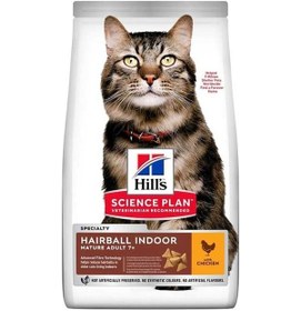 Resim Hill's Hairball İndoor Mature Adult 7+ Tavuklu Yaşlı Kedi Maması 1500 G 