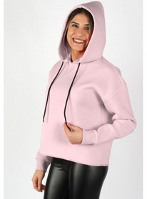 Resim Balins Kadın Kapüşonlu Sweatshirt Pembe Çok Renkli 