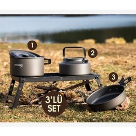 Resim Proware Kampçı Yemek Pişirme Set Gri 