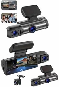 Resim shopwave Video ve Fotoğraf Kaydedici Sürüş Kamerası Ön ve Arka Çift Kameralı 