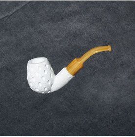 Resim Yunar Damla 9mm. Filtreli Akrilik Saplı Lületaşı Pipo 10024m 