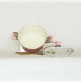 Resim Bonera Seramik 24 Cm Derin Tencere Pembe Pembe 