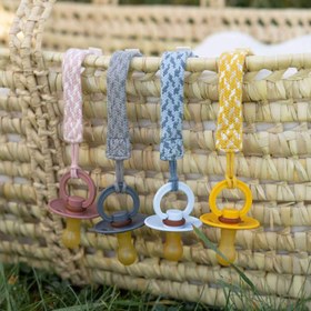 Resim BIBS Paci Braid Emzik Askısı - Cloud / Iron 
