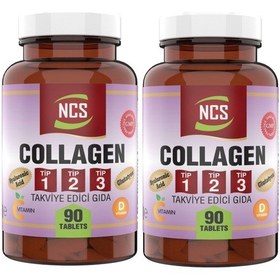 Resim Ncs 90 Tablet X 2 Kutu Hidrolize Collagen Kolajen Type Tip 1 