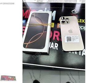 Resim Apple iPhone 16 Pro Max İkinci El TR | 256 GB | Çöl Titanyum 
