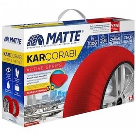 Resim Kar Çorabı Matte 245 60 Lastik R16 Jant Ölçülerine Uyumlu Yüksek 
