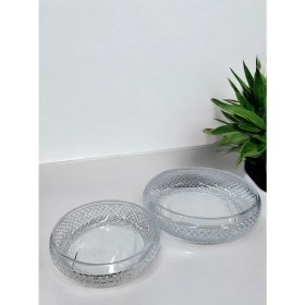 Resim Paşabahçe Nilüfer Kristal Kesme Dekor 2'Li Cam Kase Seti 