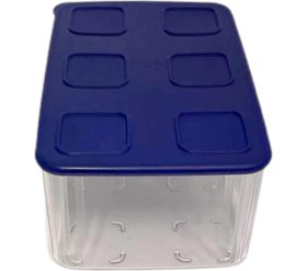 Resim Delixa Şeffaf ve Taze 2,5 L Şeffaf Mavi Koyu Mavi Buzdolabı Sistemi Taze Sistem Konteyner Kapaklı Dikdörtge 