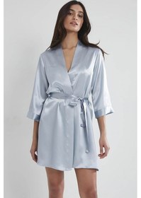 Resim Pierre Cardin Saten Kısa Tek Sabahlık 1010 Pudra Mist (513744511) Çok Renkli 