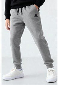 Resim Tommylife Gri Melanj Standart Fit Manşetli İnce Erkek Çocuk Eşofman Alt - 11205 Gri Melanj 