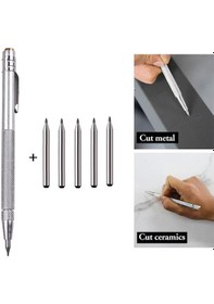 Resim El Aletleri Çizici Kalem Yedek Karbür Uçlu Çizici Kalem Gümüş 