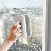 Resim Güçlü Vantuzlu Çift Taraflı Pencere Temizleyici, 3-10mm Kalın Camlar, Zeminler ve Banyolar İçin Uygun - Dayanıklı ABS El Aleti | Ergonomik Tasarım ile Ev & Ticari Kullanım için Yüksek Binada Temizlik, Güvenlik İpi Dahil 