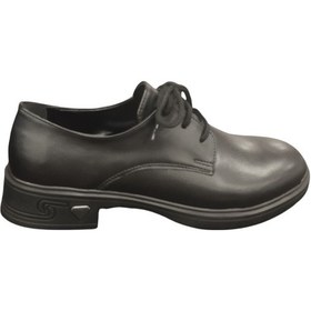 Resim Ventes 555004z Yumuşak İç Pedli Bağcıklı Kadın Günlük Oxford Ayakkabı Siyah 