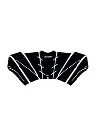 Resim Gp Kompozit Bmw K 1600 2017-2023 Uyumlu Tank Pad Seti Siyah 