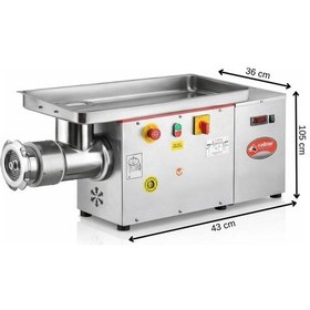 Resim Çağdaş No 32 Dıştan Soğutmalı Sifero Çelik Kıyma Makinesi 380v 