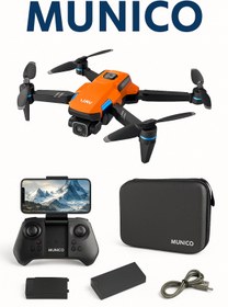 Resim Munico RC Drone – 2.4G Wifi FPV, 50X Zoom, Elektronik Titreşim Önleyici Lens | Katlanabilir Tasarım, 