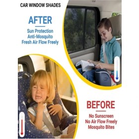 Resim Ankaflex Araba Araç Oto Yan Cam Güneşlik Örtü Perde Kılıf Güneşliği Araba Anne Bebek Emzirme Perdesi Araba 