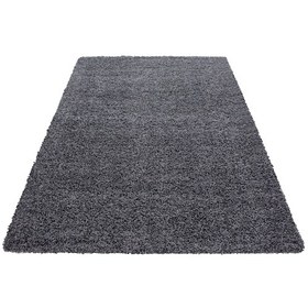 Resim Soft Shaggy Halı Yüksek Tüylü Düz Gri Rengi Çocuk Odası Oturma Odası Salon Mutfak Halısı 